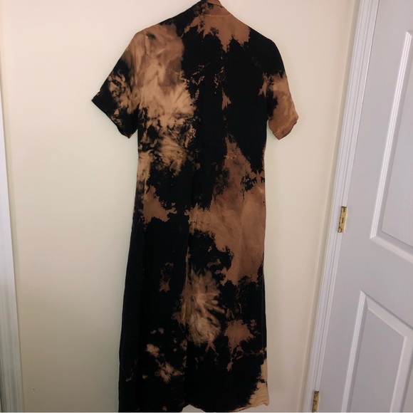 Vintage Reworked Bleached Maxi Shirtdress - Picture 3 of 3